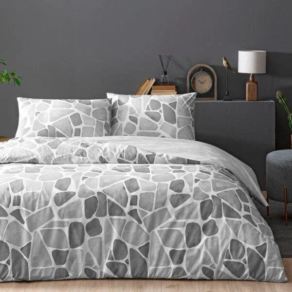 lenjerie-bumbac-ranforce-alvy-cu-elastic-tac Lenjerie De Pat Alvy TAC Elastic Bumbac Ranforce Antisifonare Design Modern - imagine 1