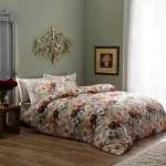 Lenjerie De Pat Sharon Digital TAC Bumbac Satinat Deluxe Antisifonare Design Modern Cadou Elegant