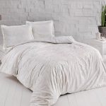 Lenjerie De Pat Castillo Krem TAC Bumbac Satinat Deluxe Antisifonare 220 TC