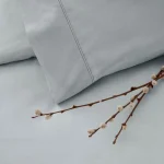 Lenjerie De Pat Gri Basic Uni TAC Bumbac Ranforce Antisifonare Design Modern - imagine 2