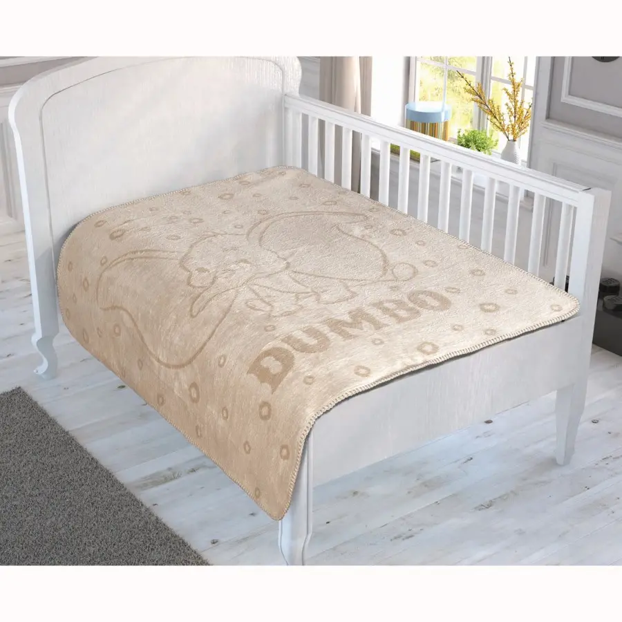 patura-bebelusi-tac-dumbo-100-120-cm-jpg Pătură Bebeluși Dumbo TAC 100x120 cm din Bumbac, Rezistentă și Elegantă pentru Cameră Copilului - imagine 1