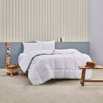 Pilota Dubla Relax Antialergica cu Fir de Carbon 195x215 cm Umplutura Siliconica