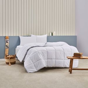 Pilota Dubla Relax Antialergica cu Fir de Carbon 195x215 cm Umplutura Siliconica