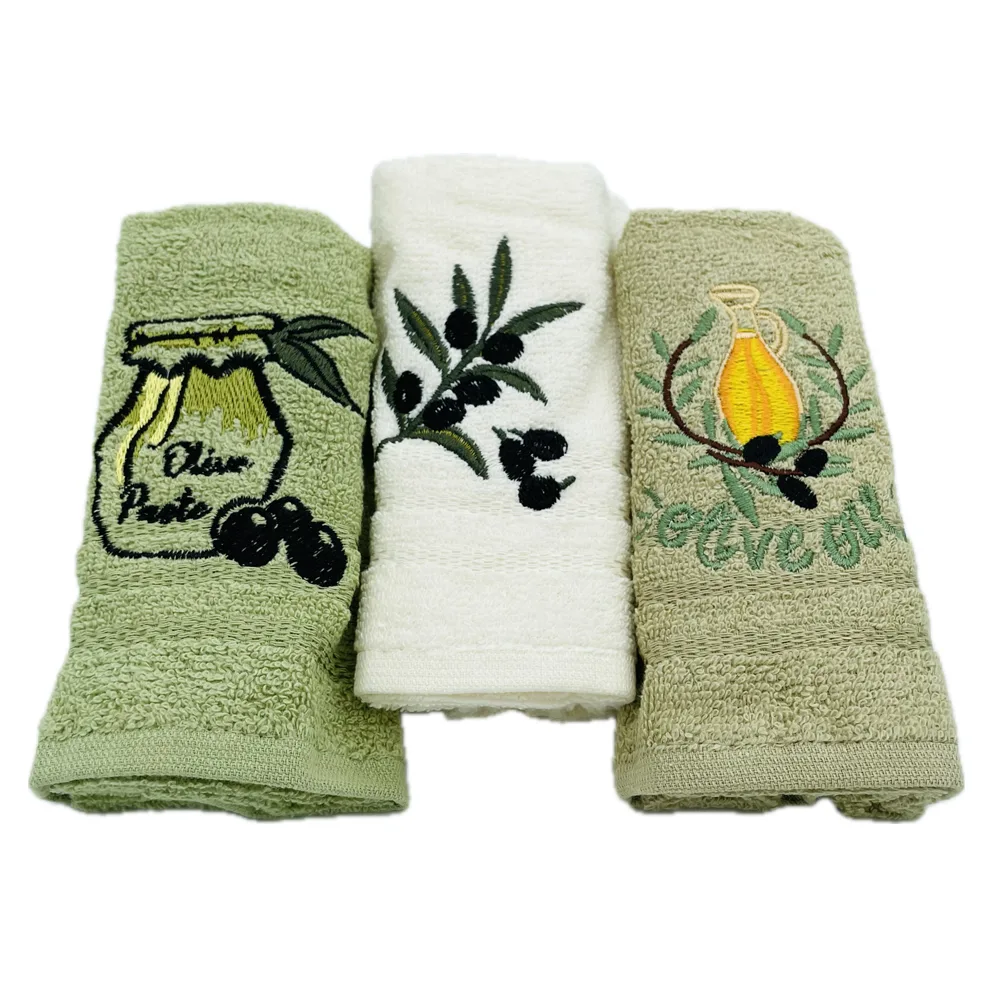 set-3-prosoape-bucatarie-olive-3-gul-30x50cm-bumbac-1-jpg Set Prosoape Bucătărie Olive 30x50cm Bumbac 100% Ambalate Elegant - imagine 1