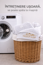 Protectie Saltea 200x200cm Impermeabila Bumbac Frotir Alb - Somn Confortabil