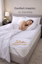 Protectie Saltea 180x200cm Impermeabila Bumbac Frotir Alb - Somn Confortabil