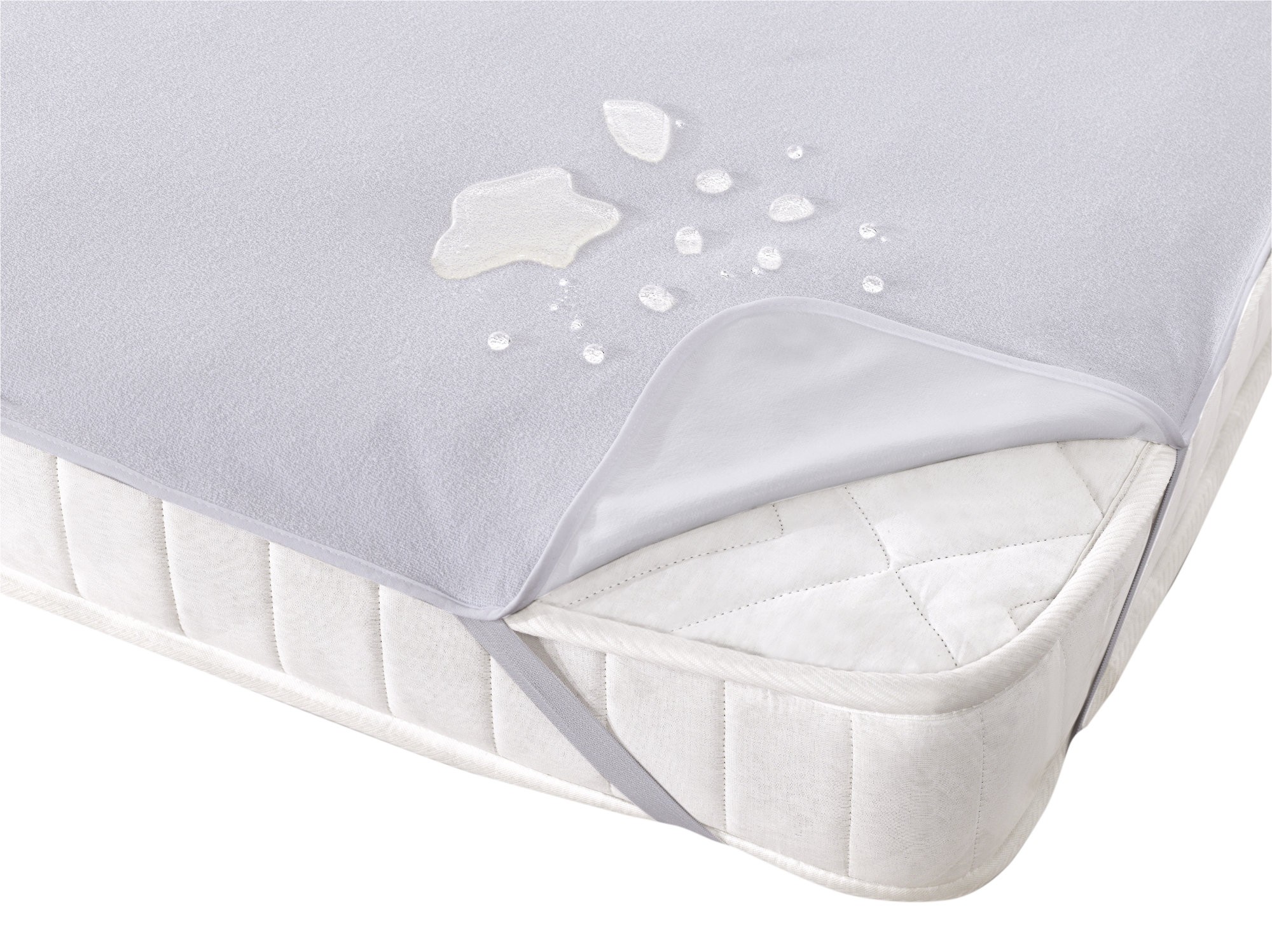 pif-7 Set 10 Protectii Saltea 90x200cm Impermeabile Bumbac Frotir Alb pentru Confort si Igiena - imagine 1