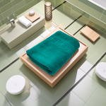 Prosop Lux 70x130 cm 100% Bumbac Pieptănat 650 g/mp Ultra-Absorbant Green Dk - imagine 3