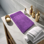 Prosop De Lux 70x130 Cm 100% Bumbac Pieptănat 650 G/mp Mov Ultra-Absorbant - imagine 4