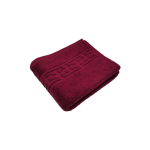 Prosop Luxury Bumbac 650g/m² Burgundy 50x90cm - Absorbant cu Greek Border pentru Eleganță și Confort