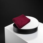 Prosop Luxury Bumbac 650g/m² Burgundy 50x90cm - Absorbant cu Greek Border pentru Eleganță și Confort - imagine 4
