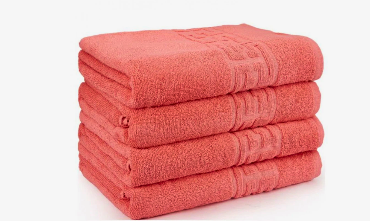 coral 3 Set 4 Prosoape Luxury Coral 50x90cm Bumbac 650g/m² Absorbție Ridicată Calitate Premium - imagine 1