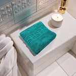 Prosop Luxury Verde Smarald 50x90cm Bumbac 650g/m² Absorbție Superioară - imagine 2