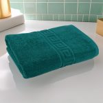 Prosop Lux 70x130 cm 100% Bumbac Pieptănat 650 g/mp Ultra-Absorbant Green Dk - imagine 7