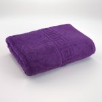 Prosop De Lux 70x130 Cm 100% Bumbac Pieptănat 650 G/mp Mov Ultra-Absorbant - imagine 5