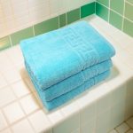 Set 3 Prosoape Luxury Sky Blue 70x130 cm 100% Bumbac Absorbante 650 g/mp - imagine 4