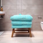 Set 3 Prosoape Luxury Sky Blue 70x130 cm 100% Bumbac Absorbante 650 g/mp - imagine 2