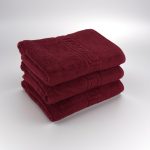 Set 3 Prosoape Luxury Burgundy 100% Bumbac 70x130 cm Ultra-Moale 650 g/mp - imagine 6