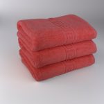 Set 3 Prosoape Luxury Coral 70x130 cm 100% Bumbac Pieptănat 650 g/mp pentru Baie Elegantă - imagine 2
