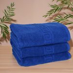 Set Prosoape Luxury Royal Blue 100% Bumbac Ultra-Absorbante 70x130 cm,650 gr - imagine 6