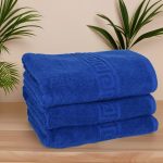 Set Prosoape Luxury Royal Blue 100% Bumbac Ultra-Absorbante 70x130 cm,650 gr - imagine 7