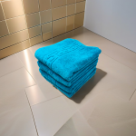 Set Prosoape Luxury Turcoaz 50x90cm Bumbac 650g/m² Greek Border - imagine 2