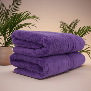 Set 2 prosoape ultra pufoase 70x130 cm, 100% bumbac pieptănat Zero Twist, ultra-absorbante – PremiumSleep.ro