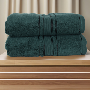 Set 2 prosoape ultra pufoase 70x130 cm, 100% bumbac pieptănat Zero Twist, ultra-absorbante – PremiumSleep.ro