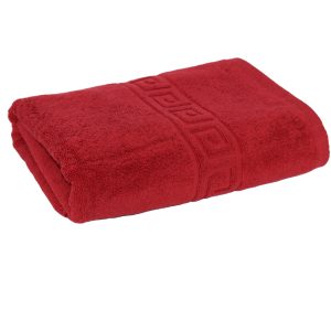 Prosop de baie lux 70x130 cm, 100% bumbac pieptănat, ultra-absorbant, Rosu – PremiumSleep.ro