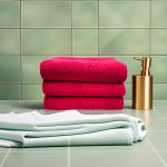 Prosop Lux 70x130 cm 100% Bumbac Pieptănat 650 g/mp Rosu Ultra-Absorbant - imagine 4