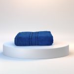 Prosop Ultra Pufos 50x90 cm 100% Bumbac Zero Twist 600 g/mp Royal Blue - imagine 4