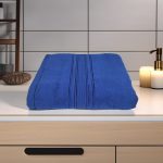 Prosop Ultra Pufos 50x90 cm 100% Bumbac Zero Twist 600 g/mp Royal Blue - imagine 5