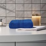 Prosop Ultra Pufos 50x90 cm 100% Bumbac Zero Twist 600 g/mp Royal Blue - imagine 3