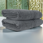 Set 2 prosoape ultra pufoase 70x130 cm, 100% bumbac pieptănat Zero Twist, ultra-absorbante – PremiumSleep.ro