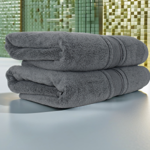 Set 2 prosoape ultra pufoase 70x130 cm, 100% bumbac pieptănat Zero Twist, ultra-absorbante – PremiumSleep.ro