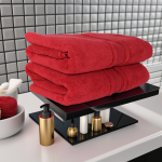 Set 2 prosoape ultra pufoase 70x130 cm, 100% bumbac pieptănat Zero Twist, ultra-absorbante – PremiumSleep.ro