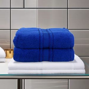 Set 2 prosoape ultra pufoase 70x130 cm, 100% bumbac pieptănat Zero Twist, ultra-absorbante – PremiumSleep.ro