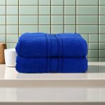 Set 2 prosoape ultra pufoase 70x130 cm, 100% bumbac pieptănat Zero Twist, ultra-absorbante – PremiumSleep.ro