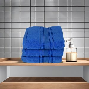 Set 3 prosoape ultra pufoase 50x90 cm, 100% bumbac pieptănat Zero Twist, ultra-absorbante – PremiumSleep.ro