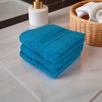 Set 3 prosoape ultra pufoase 50x90 cm, 100% bumbac pieptănat Zero Twist, ultra-absorbante – PremiumSleep.ro