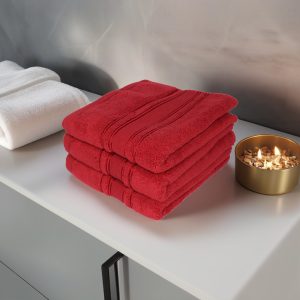 Set 3 prosoape ultra pufoase 50x90 cm, 100% bumbac pieptănat Zero Twist, ultra-absorbante – PremiumSleep.ro