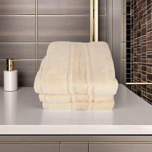 Set 3 prosoape ultra pufoase 50x90 cm, 100% bumbac pieptănat Zero Twist, ultra-absorbante – PremiumSleep.ro