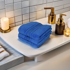 Set 3 prosoape ultra pufoase 50x90 cm, 100% bumbac pieptănat Zero Twist, ultra-absorbante – PremiumSleep.ro