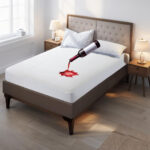 Husă de saltea impermeabilă din bumbac frotir cu elastic 90x200 cm Alb - Protecție completă pentru salteaua ta. Această husă