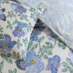 Lenjerie de Pat Premium Antisifonare 200x220 cm Arden Mavia TAC - imagine 2