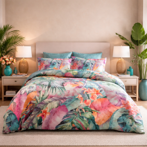 Lenjerie de Pat Jupiter Digital TAC Bumbac Satinat Deluxe 100% Mercelizat