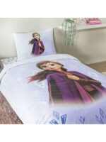 Lenjerie de Pat Disney Frozen Premium cu 2 Fete din Bumbac Ranforce - imagine 2