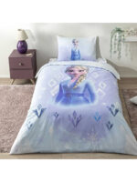 Lenjerie de Pat Disney Frozen Premium cu 2 Fete din Bumbac Ranforce - imagine 3