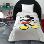 Pătura Pat Mickey TAC Disney Premium 160x220 cm - Confort Moale pentru Dormitor