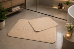 Covorașe Baie 100% Bumbac Antic Cappuccino Tropik - Design Elegant Antiderapante